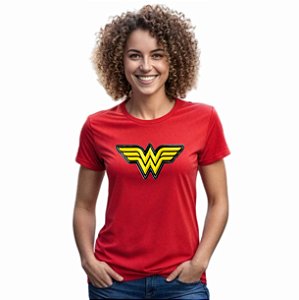 Camiseta T-shirt Baby Look Feminina Mulher Maravilha