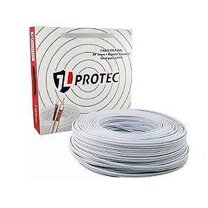 Cabo Coaxial Cftv 4mm 80% Bipolar 100 Metros JL Protec