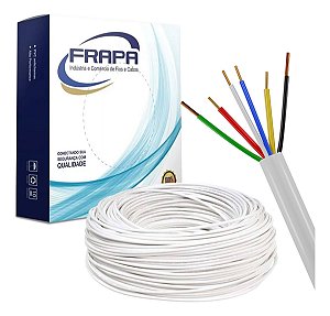 Cabo de Alarme Multicores 6x40 Caixa 100m Frapa
