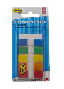 Marcador de página adesivo Post-it Flags 5 cores sortidas 20 folhas 11,9mm x 43,2mm