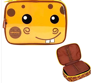 Estojo Escolar Box Up4you Girafa Amarelo EI39944UP Luxcel