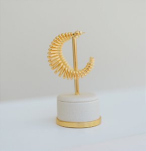 BRINCO DE ARGOLA MOLA TARRAXA NO OURO