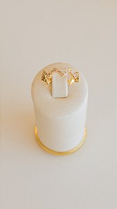 ANEL ZIG ZAG NO OURO