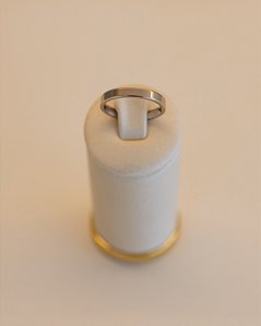 ANEL ALIANÇA NO AÇO INOX
