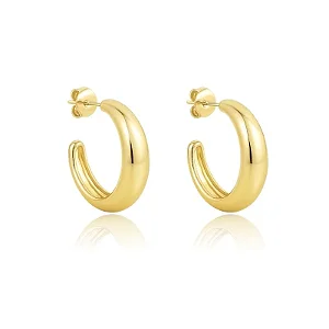 BRINCO ARGOLA SIENA GG BANHADO A OURO