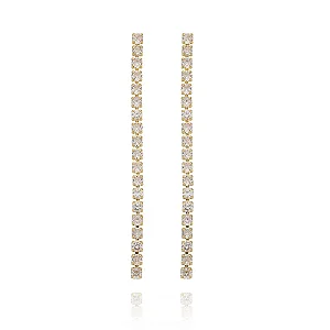 BRINCO ZIRCONIA 3MM BANHADO A OURO 18K