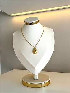 COLAR GOTA GG NO OURO