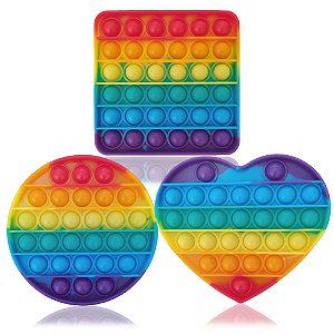 Pop It Fidget Toy Empurre Pop Bubble Fidget Sensorial