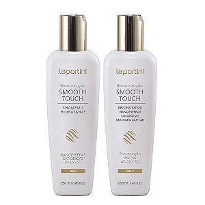 Kit Shampoo e Reconstrutor LEPORTINI - Limpa Suavemente e Reconstrói