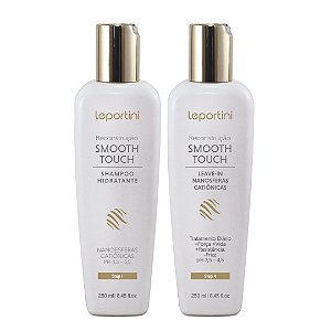 Shampoo e Leave-in Smooth Touch Leportini: Limpeza e Proteção Tratamento Diário