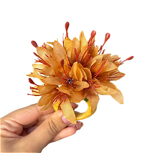 Porta-guardanapo mini Lírio laranja