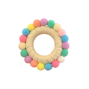 Porta-guardanapo pompom