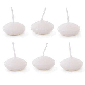 Kit com 6 mini velas flutuantes