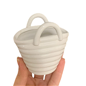 Mini cesta de cerâmica
