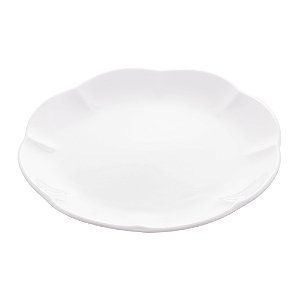Prato raso de porcelana Wave