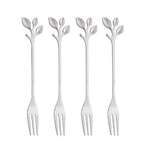 Kit de 4 garfos inox para aperitivos