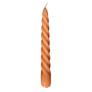 Vela espiral cor pêssego