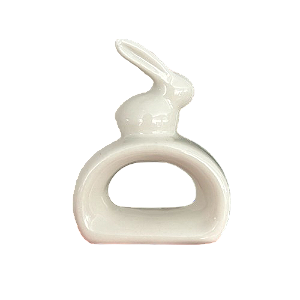 Porta-guardanapo coelho porcelana