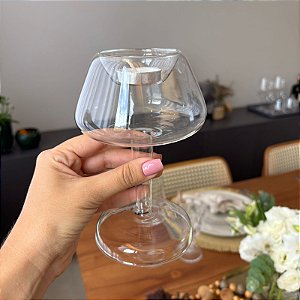 Abajur de vidro para vela