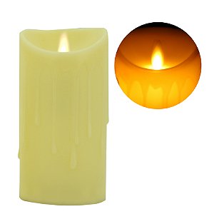 Vela led 15 cm efeito realista