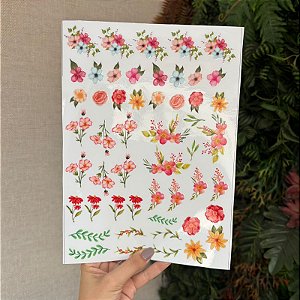 Adesivo para louças - Floral