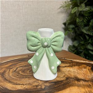 Castiçal laço em cerâmica