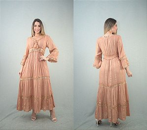 Vestido Longo Crepe