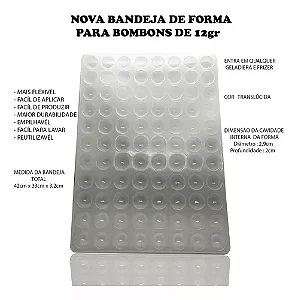 Forma Para Bombons De 12gr - Faz 88 Bombons De Uma Vez-1unidade