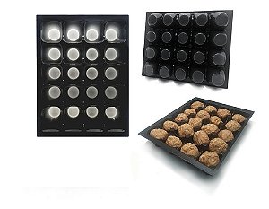 Embalagem Bandeja Para Almôndega Preta