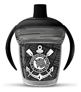 Copo Abcd Corinthians Transição C/ Alça Infantil Antiengasgo