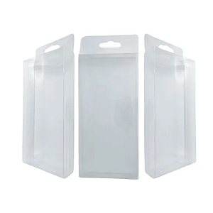 100 Caixa De Acetato Transparente 16,5x8x2,5cm Caixinha Pet