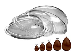 Forma Silicone P/ Ovo De Pascoa 10 Kit 150 250 350 500 750gr