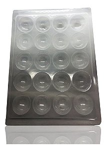 Forma Para Congelamento De Pão De Queijo 100 Gramas 10 Unid