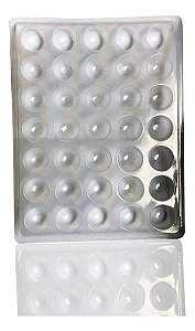 Forma Para Congelamento De Pão De Queijo 20 Gramas - 8 Unid