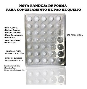 Forma Para Congelamento De Pão De Queijo 10 Formas De 50gr