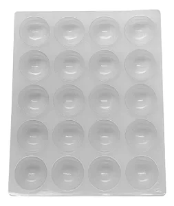 Forma Para Congelamento De Pão De Queijo 100 Gramas - 2 Unid