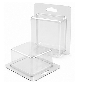 Embalagem Blister Quadrado Medida Inter 10 X 9,8 X 5,6cm 500un