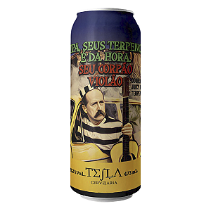 Tesla IPA, Seus Terpeno É Da Hora. Seu Corpão Violão Double NEIPA 473ml