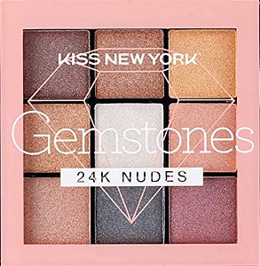 KISS NEW YORK - Paleta de Sombra -  Gemstones 24k Nudes (14g)