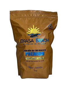 Carvão Acende Fácil Briquete S/ fumaça Barcos 1 Kg