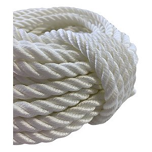 Cabo Torcido Poliamida Branco 10 mm  - 1 metro