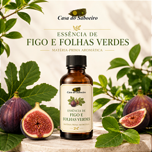 ESSENCIA FIGO E FOLHAS VERDE