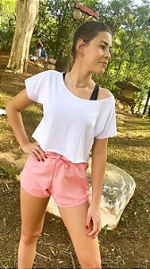 SHORTS MOLETOM - SALMÃO