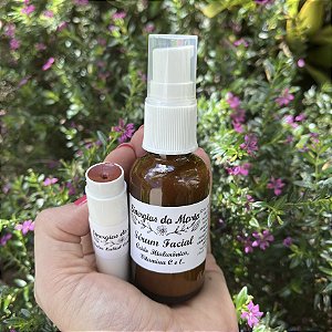 Kit Sérum Facial + Balm Labial Coral Suave