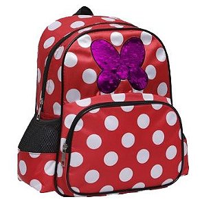 Mochila Infantil Poá Vermelha Yepp Kids