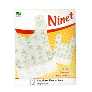 Babador Descartável Pocket Bibs, 12 Pcs Ninet