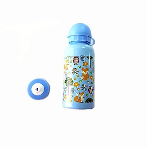 Garrafa Squeeze de Aluminio 400ml- azul