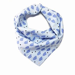 Babador Bandana  Mini Nuvens