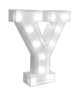 Letra Luminosa Led a Pilha "Y"