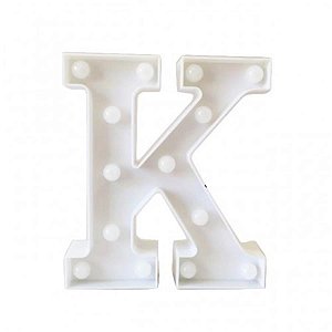 Letra Luminosa Led a Pilha "k"